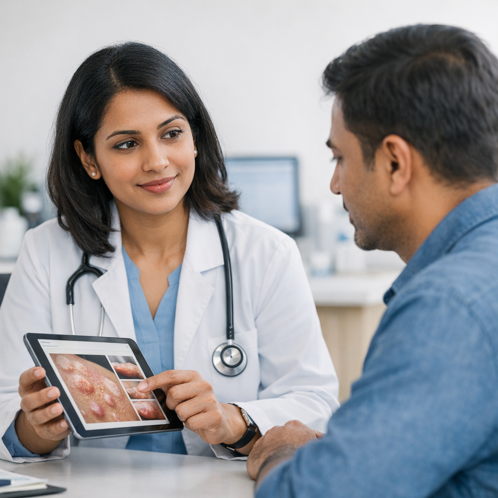 Senior dermatologist psoriasis specialist