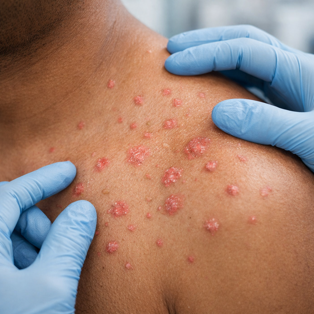 Guttate psoriasis diagnosis
