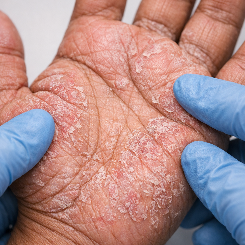 Palmoplantar psoriasis treatment consultation